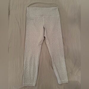 Lululemon Athletica Cream Patterned Leggings